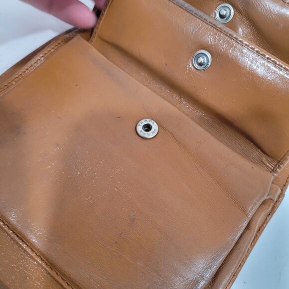 PRADA Smooth Geniue Leather Logo Plate Wallet Medium Envelope Medium Fair Vintag - Picture 7 of 16